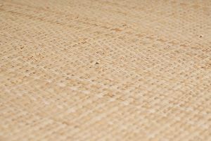 Suspension en lin beige et rabane naturelle L55 cm AZAMI