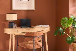 Bureau avec tiroir en bois clair L120 cm JUDITH