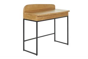 Bureau avec rangement en bois manguier massif L100 cm SHIVA