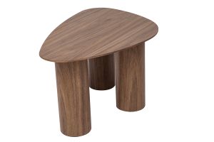 Tables basses gigognes design en bois foncé (lot de 2) FOLEEN