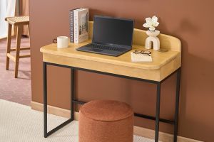 Scrivania con vano contenitore legno massello di mango L100 cm SHIVA