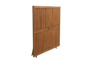 Table de jardin pliante carrée en bois massif L140 cm SANTIAGO