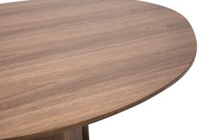 Mesa de centro de diseño de nogal oscura 100 cm HOLLEN