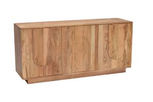 Buffet en bois massif gravé 3 portes L160 cm ARK