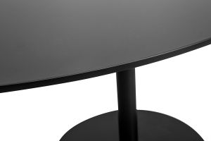Table à manger design noire ovale L170 cm HALIA