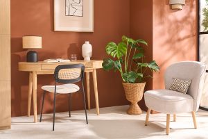 Bureau avec tiroir en bois clair L120 cm JUDITH