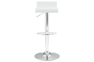 Tabourets de bar design blancs et acier chromé (lot de 2) SURF V2