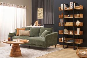 Table basse ronde en bois massif D80 cm MATERA