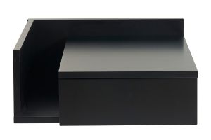 Table de chevet murale noire avec tiroir NASTY