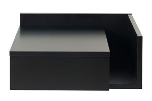 Table de chevet murale noire avec tiroir NASTY