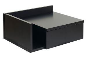 Table de chevet murale noire avec tiroir NASTY