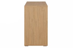 Niedriger Bücherschrank mit hellem Eichenholzfinish B140 cm EPURE