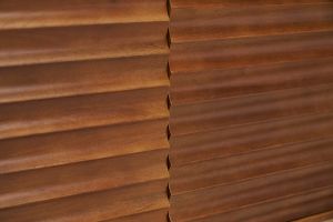 Buffet en bois foncé manguier massif et métal noir 2 portes L100 cm ONDA