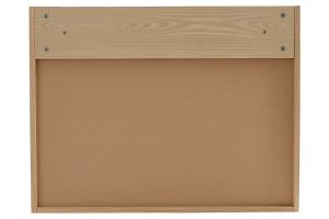 Bureau mural avec rangements scandinave bois clair chêne L78 cm GABIN