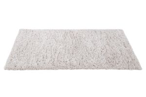Tapis recyclé à poils longs coloris ivoire 160 x 230 cm AIMEE