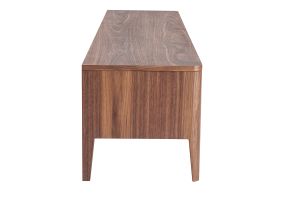 Meuble TV bois foncé noyer 3 tiroirs L180 cm BENJA