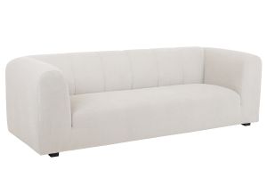Divano design in tessuto beige 4 posti OLIVEIRO