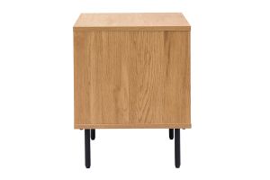Table de chevet avec rangements 2 tiroirs finition bois clair chêne ARAGON