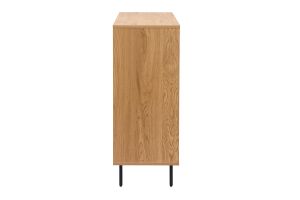 Commode finition bois clair chêne 4 tiroirs L100 cm ARAGON