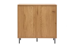 Commode finition bois clair chêne 4 tiroirs L100 cm ARAGON