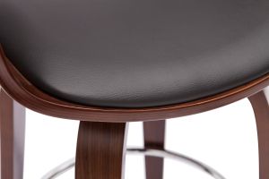 Sgabelli da bar vintage girevoli 360° noce H67.5 cm GAO