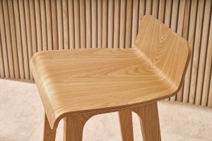 Sgabelli da bar scandinavi in legno chiaro H75 cm (set di 2) BALTIK