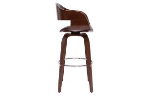 Tabourets de bar vintage pivotants 360° noyer H67.5 cm (lot de 2) GAO