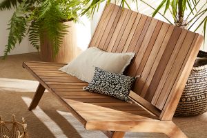 Gartenbank aus Massivholz TIDAK