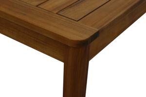 Gartentisch quadratisch Massivholz L147 cm AKIS