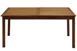 Table de jardin extensible rallonges intégrées en bois massif L160-210 cm MAYEL