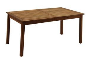 Table de jardin extensible rallonges intégrées en bois massif L160-210 cm MAYEL