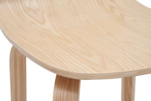 Tabourets de bar scandinaves bois chêne H68 cm (lot de 2) OBRA