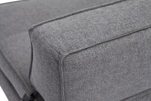 Sillón cama de 1 plaza de tela gris KATY