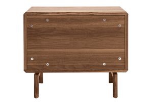 Table de chevet bois foncé noyer SUVA