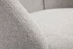 Chaises scandinaves en tissu effet velours texturé gris clair et bois clair (lot de 2) HIGGINS