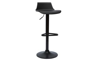 Tabourets de bar design réglables noirs 360° (lot de 2) KRONOS