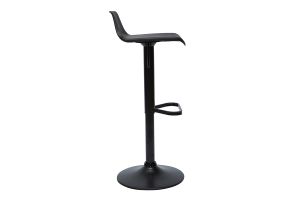 Tabourets de bar design réglables noirs 360° (lot de 2) KRONOS
