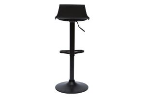 Tabourets de bar design réglables noirs 360° (lot de 2) KRONOS