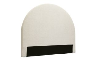 Tête de lit ronde en tissu beige L160 cm NAOMY