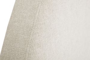 Tête de lit ronde en tissu beige L160 cm NAOMY