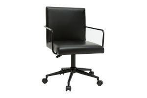 Chaise de bureau à roulettes noire FLOKI