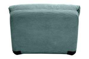 Chauffeuse 1 place convertible en tissu velours côtelé vert céladon SPENCER