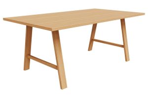 Table à manger rectangulaire bois chêne L180 cm SAULE