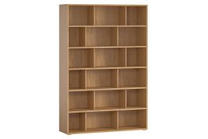 Bibliothèque scandinave finition bois clair chêne L140 cm EPURE