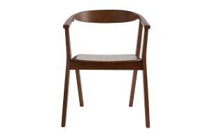 Chaises scandinaves en bois foncé (lot de 2) BAHIA