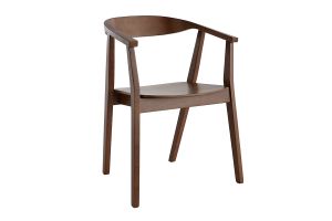 Chaises scandinaves en bois foncé (lot de 2) BAHIA