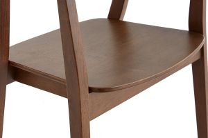 Chaises scandinaves en bois foncé (lot de 2) BAHIA