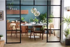 Chaises scandinaves en bois foncé (lot de 2) BAHIA