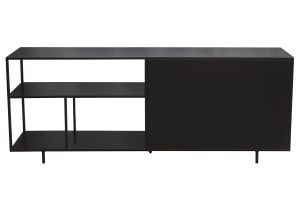 Buffet industriel en métal noir 2 portes L180 cm KARL