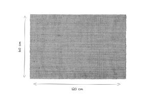 Tapis / Descente de lit en jute naturelle 60 x 120 cm NOOR